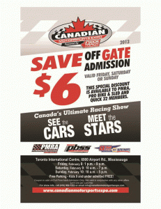 CME 2013 Drag Racing Coupon - $6 Off (Medium)